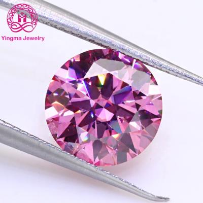 China Sparkle 1ct 2 Carats 3 Carat High Quality Moissanite Diamond Stones Round Brilliant Cut Blue Green Pink Moissanite for sale