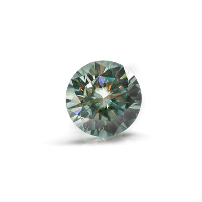 China Wholesale 1/2/3 Carat Spark Round Brilliant Green Color Moissanite Loose Diamond for sale