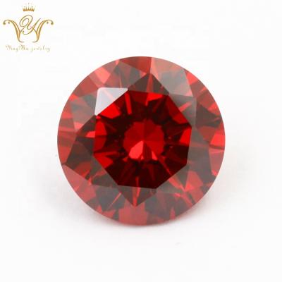 China Fire Zircon CZ Garnet Round Zircon Stone Color Set or Synthetic Stone for sale