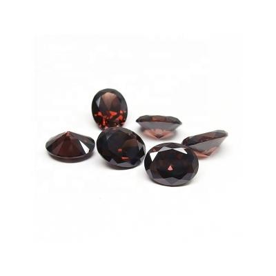 China Fire China wholesale coffee brown oval zircon color set or price per gram for sale