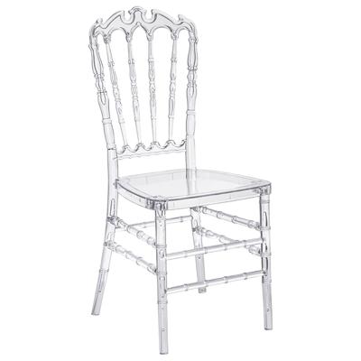 China Modern wholesale wedding transparent chair and clear event resin chiavari acrylic crystal stacking chair for sale