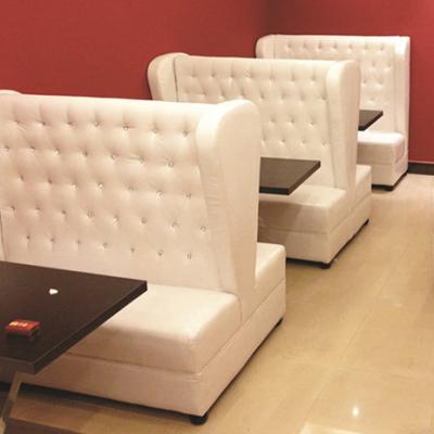 China Comfortable Round Booth Fabric PU Cover Sectional Sofa Booth With Crystal for sale