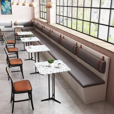 China Coffee Booth Sofa Comfortable Single Side Booth Two Seating Sofa For Restaurant for sale