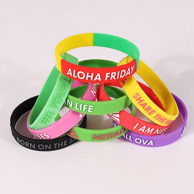 China Unisex Wristband Personality Silicone Decoration Sports Wristband Fashion Jewelry Waterproof Accessories For Women Men for sale