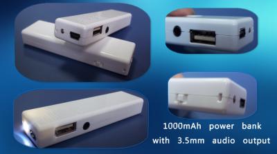 China LED flashlight power bank Portable mobile power for sale