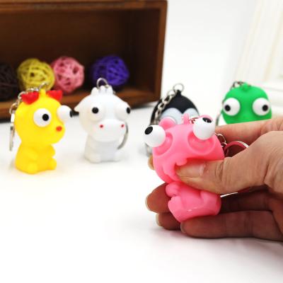 China Novelty Animal Vent Extrusion Keychain Toy, Anti Stress Toy for sale