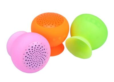 China Silicon Mushroom Portable Mini Speaker, Bathroom Portable Bluetooth Speaker for sale