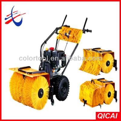 China Metal Loncin 6.5HP power broom sweeper, snow sweeper machine for sale