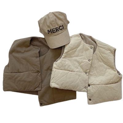 China Vintage Winter Vest Jackets Newborn Baby Clothes Sleeveless Thick Infant Toddler Clothing Coat Unisex for sale