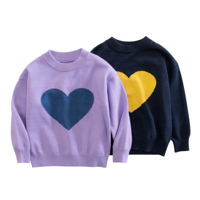 China Autumn Winter Children's Clothing Girls Breathable Sweaters Basing Medium Shirts And Little Kids Style Korean Children's Sweaters for sale