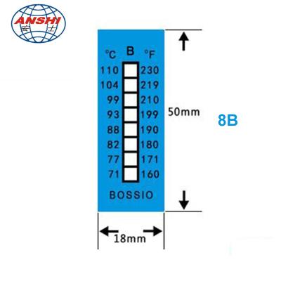 China Temperature Measurement Instant Read Temperature Bands 37-65C 99-149F Quick Red Temperature Measurement Indicator for sale