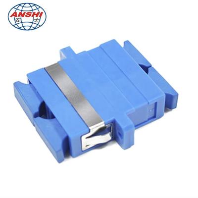 China FTTH FTTB FTTX Network Anshi Green SC/APC Singlemode Simplex SM Fiber Optic Adapter for sale