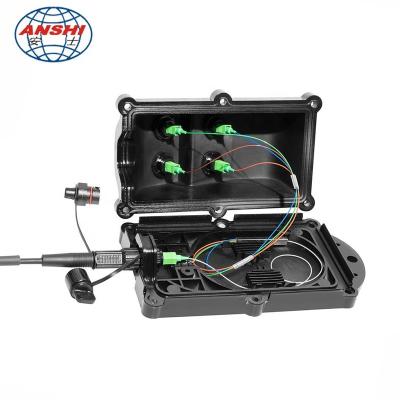 China FTTX Enclosure Box ANSHI Mini Distribution Box SC ODVA Fiberhub Fiber Optic Box for sale