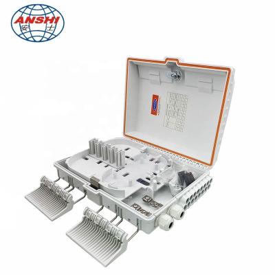 China FTTH Fiber Optic Distribution Box Anshi 1x16 16 16f Caja CTO Box Core FTTH Terminal Box for sale