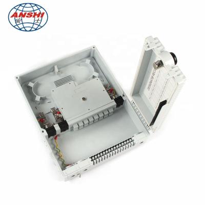 China FTTH Type Anshi Indonesia Outdoor 3 In 16 16 Core Fiber Optic Termination Box for sale