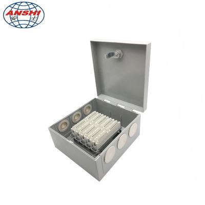 China Telecom Mains ANSHI 50 Pair LSA Plastic Krone Box Module Indoor Telephone Distribution Box for sale