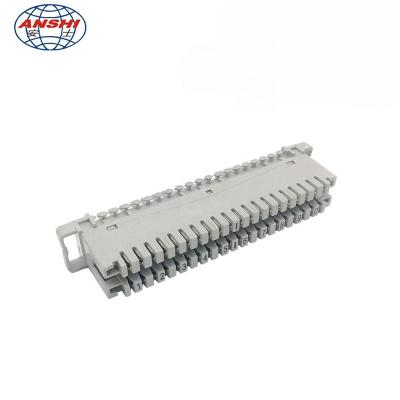 China Telecommunication ANSHI 10 Pair LSA Plus Crown Connection Module MDF Main Distribution View for sale