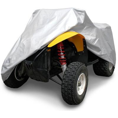 China UV Resistant Silver Color Universal 190T Polyester Waterproof Protection ATV Motorcycle Vehicle Covers L XL XXL for sale