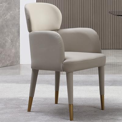 China Modern Dreadful Value DAMOO Leather Chair Dining Room Furniture White Luxury Dining Chairs for sale