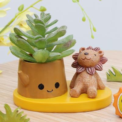 China 1 Pcs Mini Flower Pot Planter Pots Garden Container Animal Succulent Decoration Animal Pastoral Desktop Ornament for sale