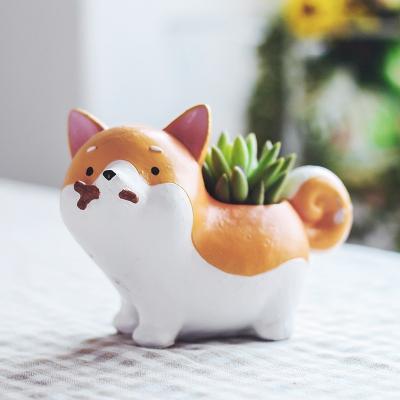 China 1pcs Japanese Style Animals Durable Cute Story Series Resin Vase Flower Pot Resin Vase Garden Supplies Succulent Decorative Planter Birthday Gift for sale