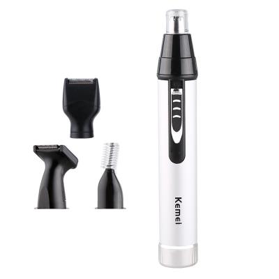 China RV Kemei KEMEI KM-6640 Dry Battery Type Hair Trimmer Nose Hair Trimmer Razor 4 in 1 for sale