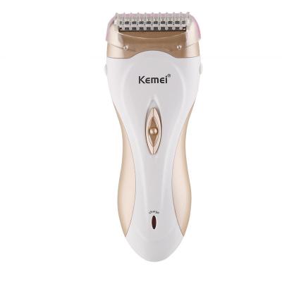 China RV factory direct sales Kemei KM-3518 washable men and women electric razor local wholesale gold rechargeable shaver for sale