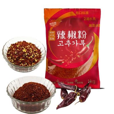 China Baged Korean Style Taste korean Red Chilli Flakes For Cooking Flavor Adding Usag for sale