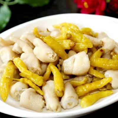 China Pickled green chili for pickled beef salted green chili pepper for sale