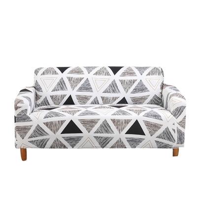 China Amazon Eco-friendly / Anti-slip Hotsale 3D Printed Geometric Stretch Pattern Recliner Pattern Sofa Couch Cover Elastic Sofa Covers for sale