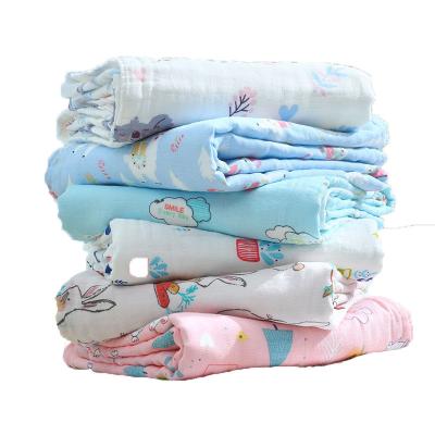 China 100% Soft Anti-static Cotton Baby Towel Baby Face Towels Muslin Newborn Baby Wraps Wrap Blanket for sale