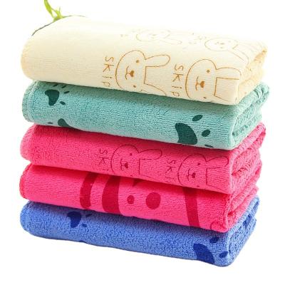 China Custom 25*50cm Viable 100% Polyester Cartoons Printed Viable Kids Towel Kitchen Bathroom Kid Beach Shower Place Towel Sets for sale