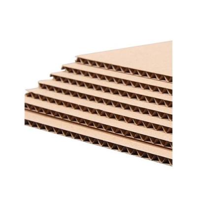 China Porcelain Brown Kraft Paper Recyclable Corrugated Cardboard Sheets 3 Ply Corrugated Cardboard Sheets for sale