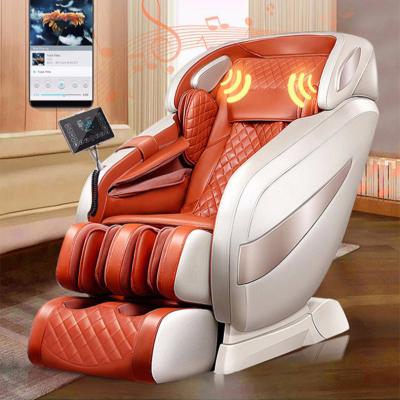 China Body Wootshu Home Office Use 4d Massage Chair SL Track Weightless PU Leather Chair for sale