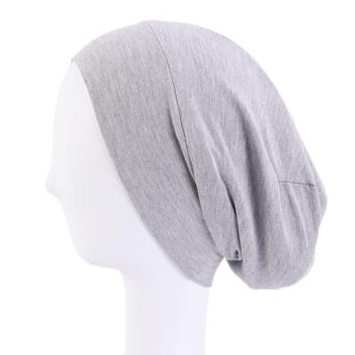 China Striped Women Satin Striping Hood Elastic Band Night Sleep Caps Chemotherapy Hat for sale