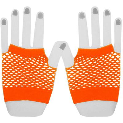 China Women's Fashion Mesh Gloves For Short Women Wrist Nylon And Spandex Mitten for sale