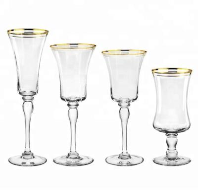 China Stored Ead Free Diamond Shaped Red Wine Champagne Goblet From European Vintage Crystal Glass Hammered Wholesale for sale