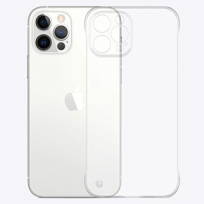 China Simple easy suitable for iPhone 14.13.12.11. series, transparent borderless PC material phone case for sale