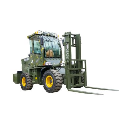 China Construction material stores warehouse 3 tons diesel forklift autoelevador with cheap price en venta