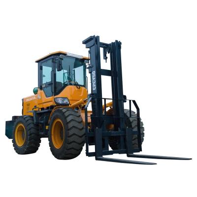 China China Supplier Hotels Diesel All Terrain Forklift 3 Ton Rough Terrain Forklift en venta