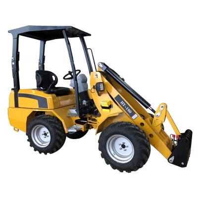 China Construction material shops HUAYA mini small farm wheel front end loader with big engine en venta