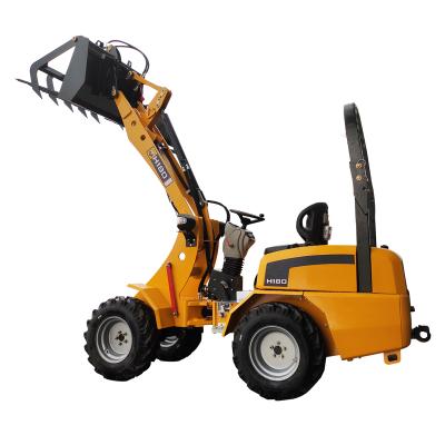 China Building Material Shops Mini Wheel Loader HY180 Small Wheel Loader For Sale en venta