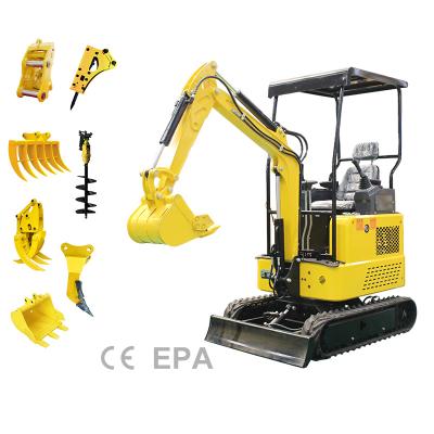 China Construction Machinery Repair Shops Mini Crawler Excavator Machinery 0.02m3 1ton Excavator Price en venta