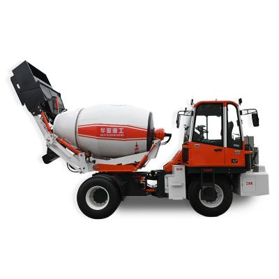 China Building Material Stores Automatic Feeding Mixer Truck Self Loading Cement Mixing Mobile Mini Concrete Mixer Truck en venta