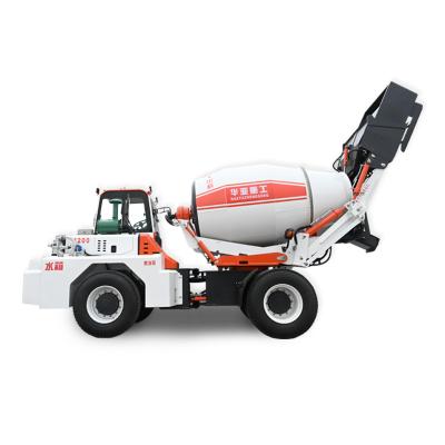 China Construction Material Stores Self Loading Concrete Mixer Truck HUAYA 3.5 CBM Concrete Mixer Truck For Sale en venta