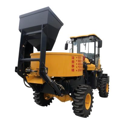 China Building Material Stores Automatic Small Flat Mouth Concrete Mixer Machine For Sale en venta