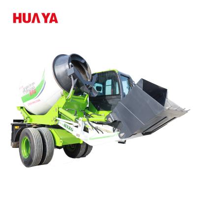 China Hotels 6.5CBM 4x4 mobile concrete mixer HUAYA mobile selfloading porcelain for sale