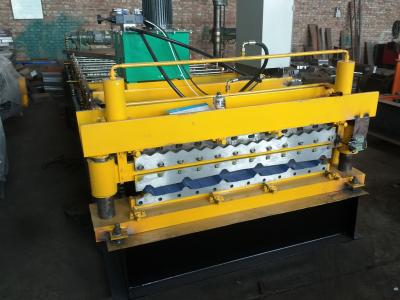 China Galvanized Roofing Machine and Color Steel Roll Forming Machine With Hydraulic Cutter fOR PPGI and GI Metal Sheet for sale