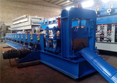 China Metallic Ridge Cap Roll Forming Machine , Roof Tile Making Machine Hydraulic Cutting for sale