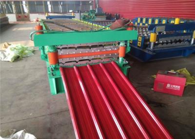 China Color Steel Wall Panel Roll Forming Machine , Glazed Tile Cold Roll Forming Machine for sale